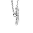 thumbnail image 5 of SuperJeweler S Initial Necklace In White Gold With 7 Diamonds, Serif Style, With Free 18 Inch Cable Chain, For Women, 5 of 7