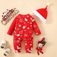 thumbnail image 5 of LWNYDPLSD Toddler Boys Christmas Outfit Boys Size 8 Christmas Long Sleeve Bodysuit One Year Old Girl Clothes Baby Clothes Gender Neutral Infant Girl, Red 6-9 Months, 5 of 9