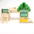 thumbnail image 4 of Percha para hámster escalera para correr actividad de animales pequeños juguete hámster de madera percha para juegos escalera para correr ejercicio gimnasia con jaula de ANGGREK Otros, 4 of 6