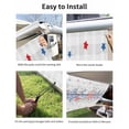 thumbnail image 7 of 4th of July RV Awning Sun Shade Screen 9'X7' Patriotic Star Poppy Mesh Sunscreen Eucalyptus Leaves Grey Plaid Awning Shade Screen with Zipper UV Blocker Completed Kits for RV Motorhome Camper, 7 of 7