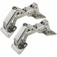 thumbnail image 1 of Furniture Hinge,2 Pack 170 Degree Kitchen Cabinet Door Hinges + 16 Screws - Wide Angle Door Hinges - No Slot Required, 1 of 5