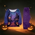 thumbnail image 5 of Family Halloween Matching PJs Set, Long Sleeve Shirt and Trousers Sleepwear Loungewear Outfits for Trick or Treat Party, 5 of 6