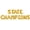 Gold, variant on Letter Balloons - STATE CHAMPIONS 16" Inch Alphabet Letters Foil Mylar Balloon State Champions Party Banner (Pink)