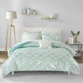 thumbnail image 2 of Queen Bed Sheets, 8-Pieces Comforter Set Queen, Bedding Comforter Bed Set with Comforter, 2 Pillow Shams, Flat Sheet, Fitted Sheet, 2 Pillowcases, Decorative Pillow, Blue, 2 of 7