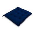 thumbnail image 2 of Handcrafted Velvet Chair Seat Pads Cushions Tufted with Ties - 16''x16'' | 3'' Thick, 2 of 5