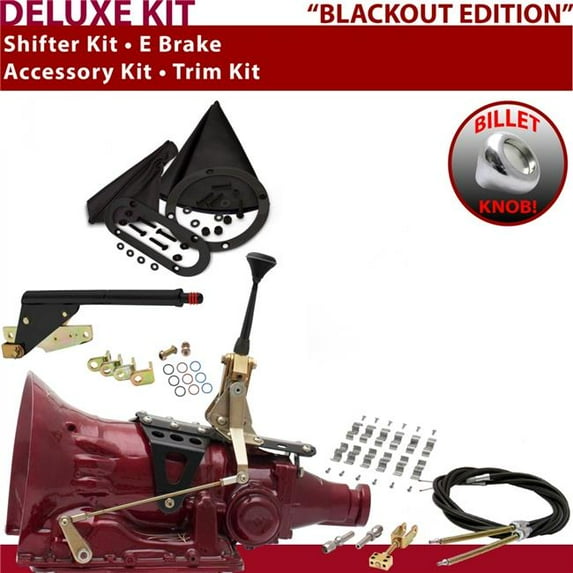 American Shifter TH200 Shifter Kit Black 6 in. E Brake Cable Clamp Trim Kit for EC873