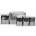 thumbnail image 1 of Barkley & Evans London Style Metallic Satin Set of 5 Metal Pet Food Storage Canisters for Dogs, 1 of 1