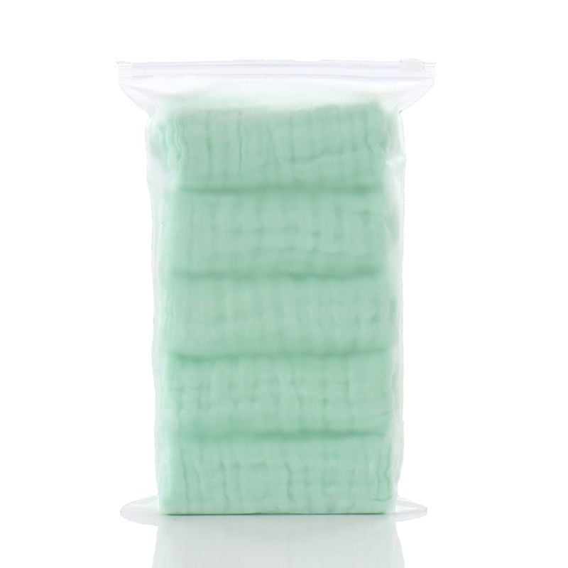 5pcs Baby Handkerchief Square Towel Muslin Cotton Infant Face Towel Wipe Cloth 