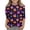 Dark Purple, variant on Grblisyd Girls Shirts Size 10-12 Halloween Crewneck 3/4 Sleeve Tops Tees Summer Casual Fashion Pumpkin Ghost Print Tshirt