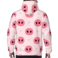 thumbnail image 7 of Naloa Pig Noses Men's Casual Hooded Collar Drawstring Hoodies Pullover Sweatshirts Casual Long Sleeve Shirts-4X-Large, 7 of 7