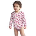 thumbnail image 2 of Xecao Girl Butterfly Print Baby unisex-baby Cotton Long-sleeve Bodysuits-6 Months, 2 of 6