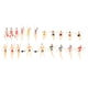 thumbnail image 2 of 20 piezas Zulema Modelo N 150 figuras pintadas hombres mujeres 1.2 cm, 2 of 8