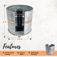 thumbnail image 2 of Autumn Alley Farmhouse Galvanized Paper Towel Holder with Copper Band – Countertop Standing – Vintage Style, 2 of 6