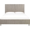 thumbnail image 2 of Modus Furniture Argento Wave-Patterned Bed in Misty Grey, 2 of 6
