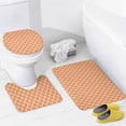 thumbnail image 4 of 4Pcs Elegant Mint Green Quatrefoil Shower Curtain Sets, Bathroom Set Decor with Non-Slip Bath Mat, Toilet Lid Rug and Contour Mat, 72 x 72inch, 4 of 8
