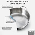 thumbnail image 2 of Cooks Standard 12-Inch/30cm Classic Stainless Steel Everyday Chef's Stir Fry Pan, 2 of 5