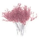 thumbnail image 2 of qimpservices 50 paquetes de ramos de flores realistas, ramitas de flores para damas de honor Rosado, 2 of 8