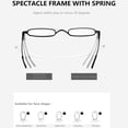 thumbnail image 3 of 3 Pairs Slim Pen Reading Glasses Small Tube Reader Spring Hinged Eyeglasses with Portable Clip Case +2.0, 3 of 6