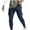Navy, variant on Zylanna Men's Cargo Pants, Multi-Pockets Jogger Solid Color Elastic Waist Casual Pants for Outdoor Wine