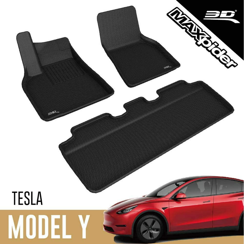 3D MAXpider AllWeather Floor Mats for Tesla Model Y 2020 Custom Fit