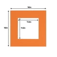 thumbnail image 3 of Orange Acid Free 16x16 Picture Frame Mats with White Core Bevel Cut for 8x8 Pictures - Fits 16x16, 3 of 4