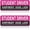 Pink, variant on chasenew Driver Magnet for Car, 3pcs Funny New Driver Magnet Sticker for Car, Cute Pink Reflective Magnetic Bumper Sticker, Removable Safety Rookie Attention Sign