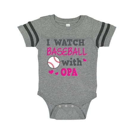 

Inktastic I Watch Baseball with My Opa Gift Baby Boy or Baby Girl Bodysuit