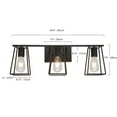 thumbnail image 3 of Aiwen Dimmable 3-Light Vanity Light Rectangle Shade Wall Sconce, 25 Watts, 3 of 7