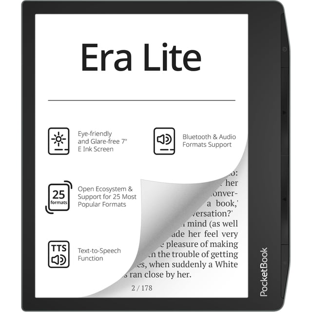 Lector de libros electrónicos PocketBook Era Lite de 7" SMARTlight con Bluetooth