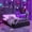 Purple, variant on PureDashio Full Size Gaming Bed Frame with Hydraulic Storage, LED Light Strip and PU Upholstered Headboard, Metal Slat Support, No Box Spring Needed, Purple