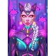 thumbnail image 3 of Pósteres de chicas de anime electrónico geniales de Cyberpunk, pintura en lienzo de neón e impresiones, arte de pared, imagen de dibujos animados para la pared de la habitación, decoración del hogar, 3 of 5
