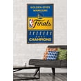 thumbnail image 2 of NBA Golden State Warriors - 2022 Commemorative NBA Finals Team Logo Wall Poster, 22.375" x 34" Framed, 2 of 6
