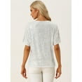 thumbnail image 3 of DARING DIVA Women's Costume Sequin Clubwear Blouses T-Shirts XS Silver, 3 of 6
