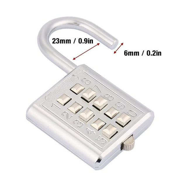 Sturdy Keyless Digit , Combination Lock, For Suitcase Cupboard Luggage Lockers