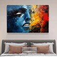 thumbnail image 4 of a Vibrant Female Face Close-Up Poster Decorative Painting Canvas Wall Art Living Room Posters Bedroom Painting,Frame-style,16x24inch(40x60cm), 4 of 8