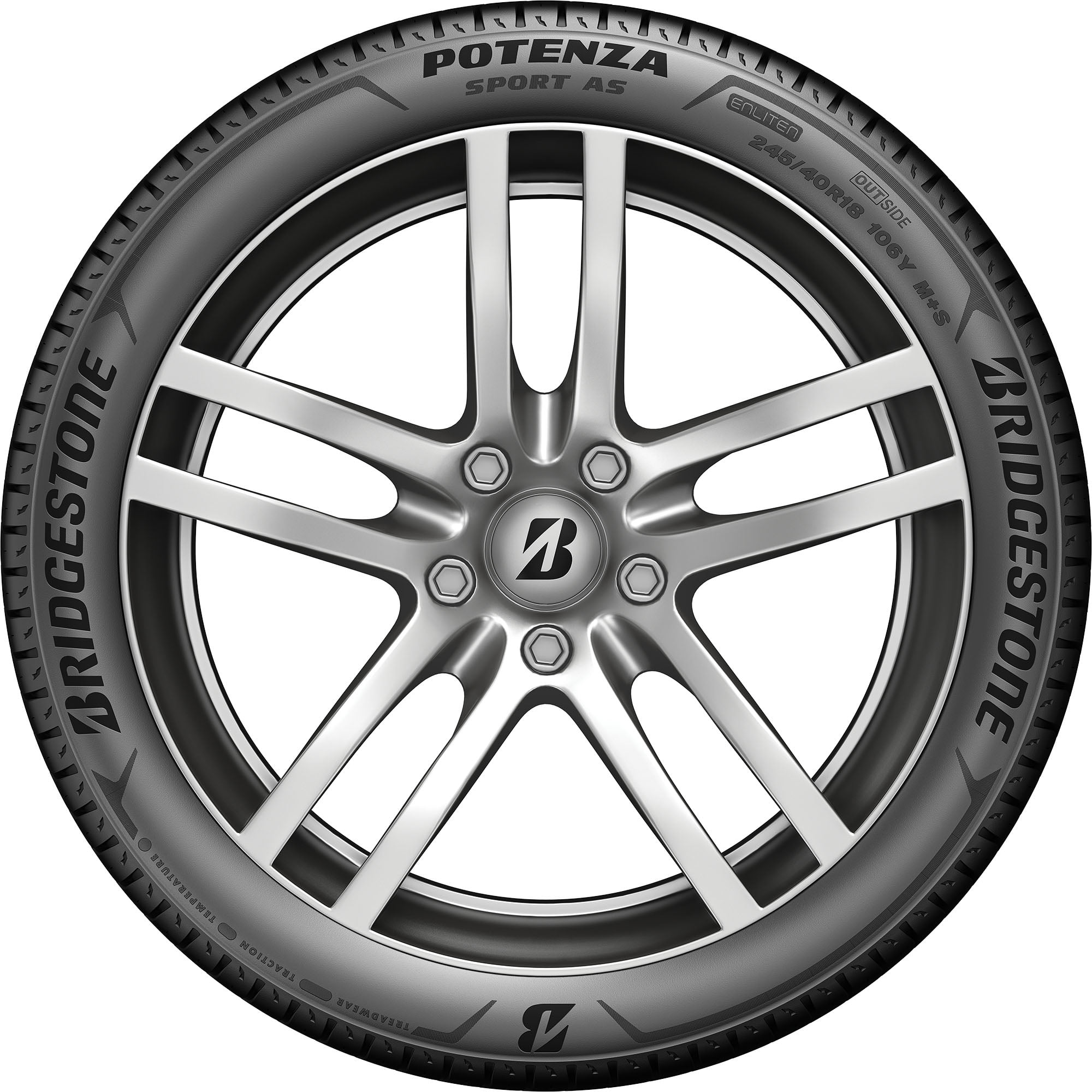 BRIDGESTONE POTENZA 225/35R19★A-43 Bridgestone Potenza Sport A/S UHP All Season 225/45R19 96W
