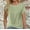Green, variant on XFYSSS Fashion Women's Casual Solid Color Round-Neck Short Sleeve Regular Pullover Shirt Short Sleeve Round-Neck Blouses & Shirts