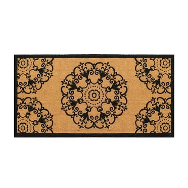 A1HC First Impression Hand Crafted Entry Coir Double Doormat, 72" L x 36" W, X-Large