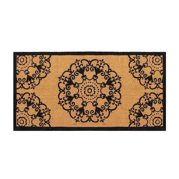 A1HC First Impression Hand Crafted Entry Coir Double Doormat, 72" L x 36" W, X-Large