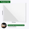 thumbnail image 2 of Lesnlok 16 x 20 Acrylic Sheets 1/8 inch Thick 3mm 2 Pieces Clear Plexiglass Sheet,for Sign,Craft,Photo Frame, DIY Display Projects, 2 of 6