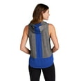 thumbnail image 2 of Sport-Tek LadiesDraft Hoodie Tank LST410 XL True Royal/ Dark Grey Heather, 2 of 4
