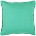 thumbnail image 1 of HomeRoots 403109 Aqua Solid Color Flange Edge Throw Pillow, Turquoise, 1 of 1