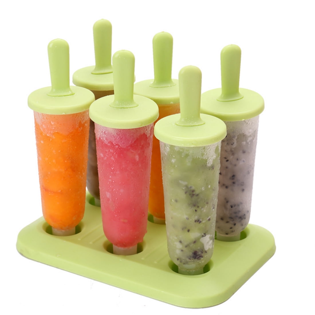 6Pcs Creative Round Cool Icelolly Mould Summer DIY Ice Cream Mould