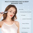 thumbnail image 2 of Masajeador facial KECC Gua Sha de acero inoxidable con rodillo frío, 2 of 8