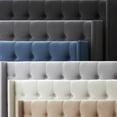 thumbnail image 5 of Rest Haven Elizabeth Wingback Upholstered Headboard with Button Tufting, King/Cal King, Charcoal, 5 of 9