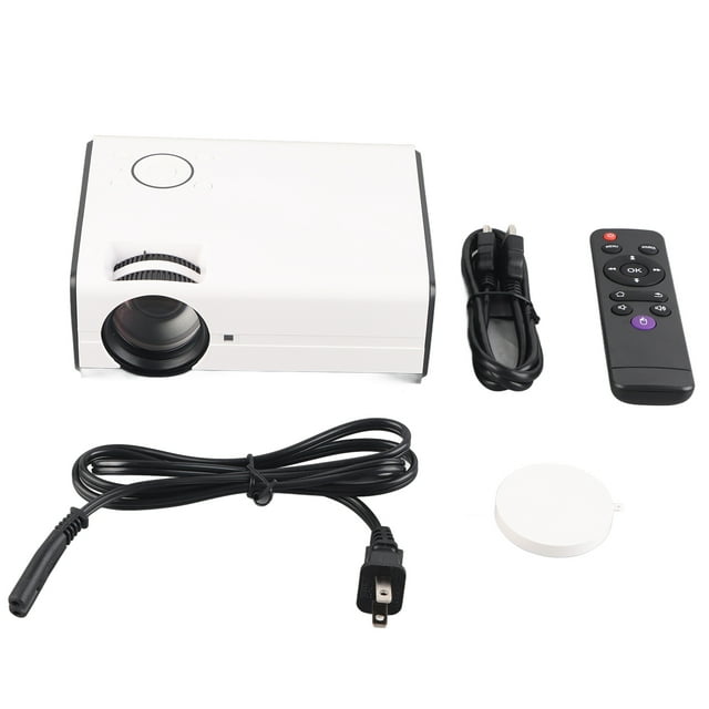 Proyector LCD 4K HD 1080P Control remoto Mini proyector portátil para el hogar al aire libre para Android Enchufe de EE. UU. 110?260V