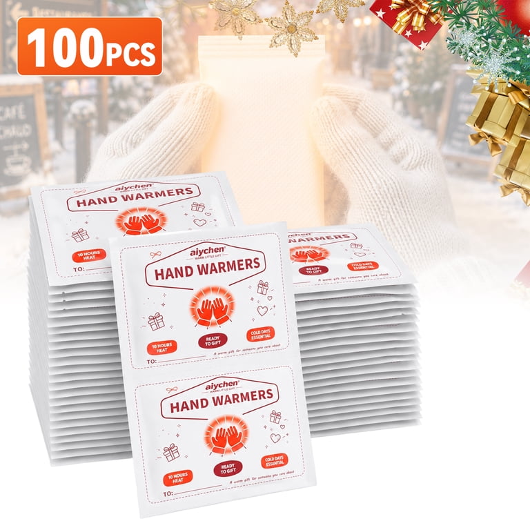 AiYchen Disposable Hand Warmers, 100-Pack, 10-Hour photo 1