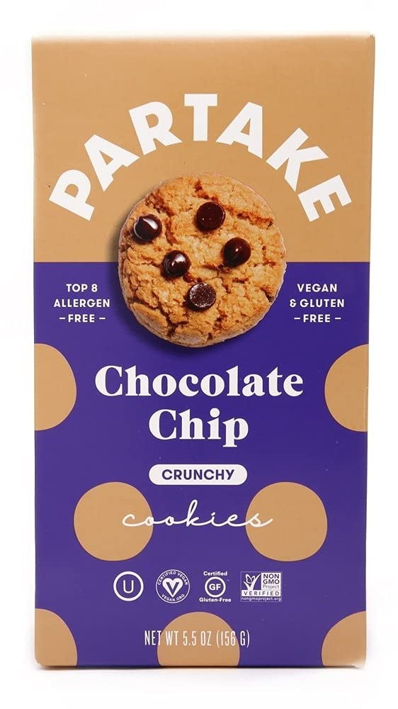 Partake Soft Baked Chocolate Chip Cookies - Snack Pack - Mike's Organic