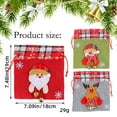 thumbnail image 3 of Gnwei Christmas Decorations - Christmas Gift Bags with Drawstrings Xmas Reusable Goody Bags for Christmas Party Favor Wrapping Supplies Bulk Holiday Party Decor, 3 of 9