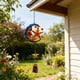 thumbnail image 1 of Campana de viento metálica para decoración de jardín exterior | Adorno colgante de hierro forjado | Campana de viento para patio, balcón o porche, 1 of 6
